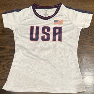 USA Flag White T-Shirt